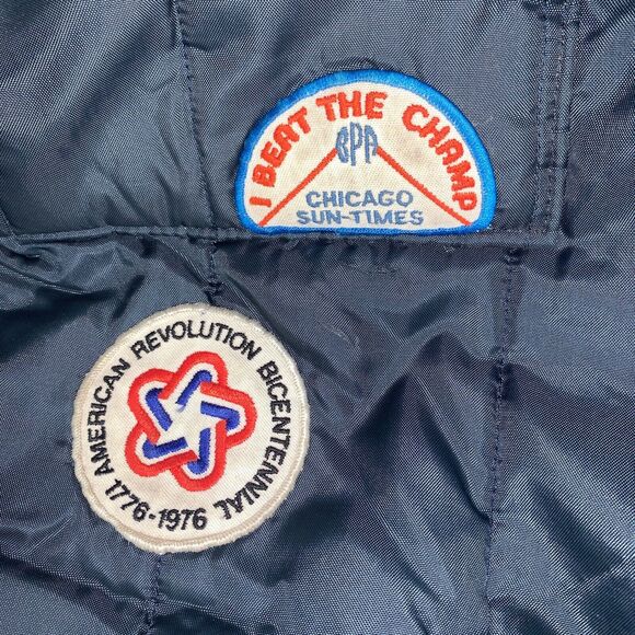 Vintage Men's Walls Insulated Snowmobile Suit with Patches Size L - Picture 5 of 12